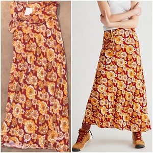 Free People Floral ‘That’s A Wrap’ Maxi Skirt